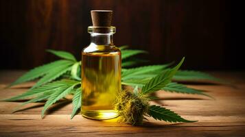 AI generated cbd oil for anxiety and depression photo