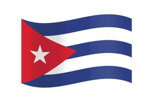 Vector illustration of republic of cuba flag