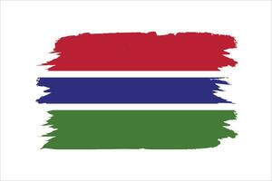 vector ilustración de el bandera de Gambia