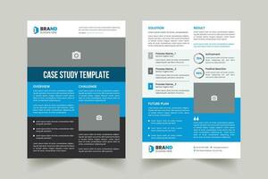 Case Study template with minimal design, Corporate Case Study Template, Poster design with Case Study vector