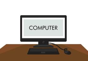 Use of computer devices in daily work vector