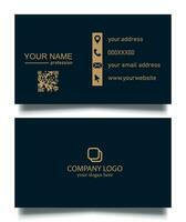 professional minimal business card design. professional stationary brand identity business card. vector