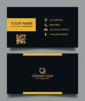 professional minimal business card design. professional stationary brand identity business card. vector