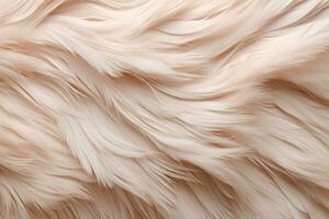 AI generated abstract fur background, concept color of the year 2024 Peach Fuzz. AI Generated photo