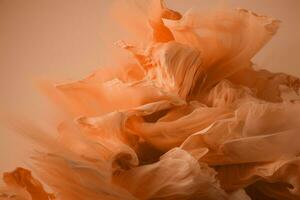 AI generated abstract fur background, concept color of the year 2024 Peach Fuzz. AI Generated photo