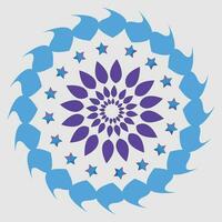 Flower Bloom Radial Patterns vector