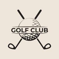 golf modelo logo vector diseño para golf club