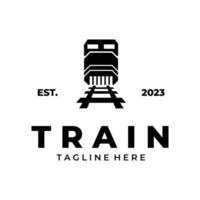 Train vintage Logo Icon vector icon template design illustration