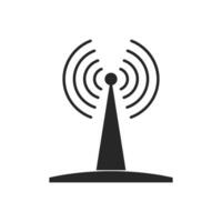 Antenna icon. Broadcast, transmitter. Vector illustration