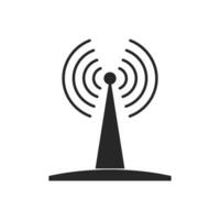 Antenna icon. Broadcast, transmitter. Vector illustration