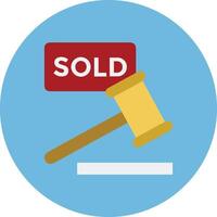 Sold icon symbol vector image . Illustration of the contract commercial label sold design image