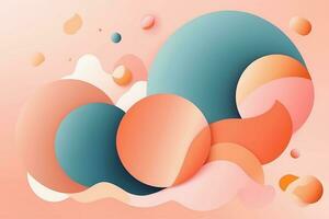 AI Generated abstract background in Peach Fuzz colors photo