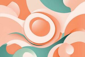 AI Generated abstract background in Peach Fuzz colors photo