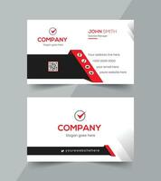 Modern Corporate business card, name card template ,horizontal simple clean layout design template , Business banner template for website vector