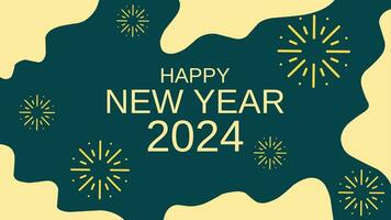 Happy new year 2024 background. New year vector background for event, festival, card or decoration. Background for new year celebration in december