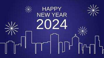 Happy new year 2024 background. New year vector background for event, festival, card or decoration. Background for new year celebration in december