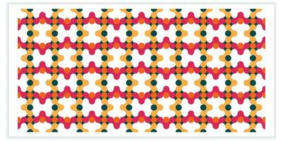 colorful geometric mosaic illustration with creative abstract shapes. scattered on a white background vector