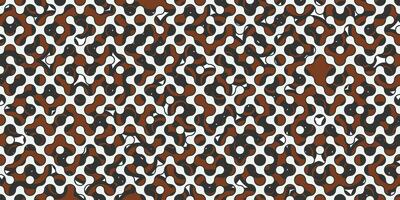 stripe pattern background with circles at each corner with batik motifs, spiral motifs vector