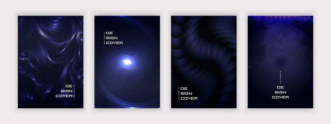 night blue gradient background design cover various styles