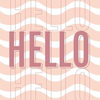 Square Peach Theme Business Cards template