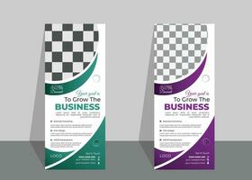 Modern Business Roll Up Banner Design Template vector