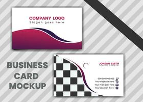 Modern Business Card Design Template vector