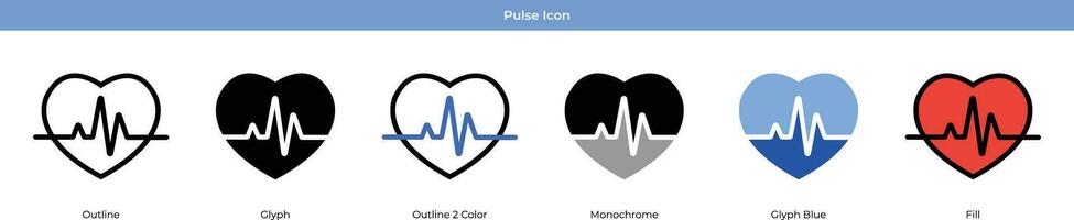 Pulse Vector Icon