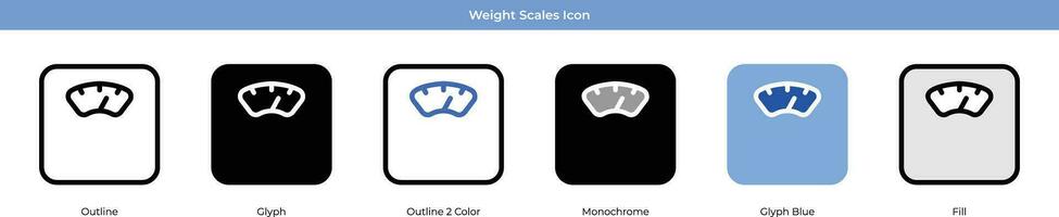 Weight Scales Vector Icon