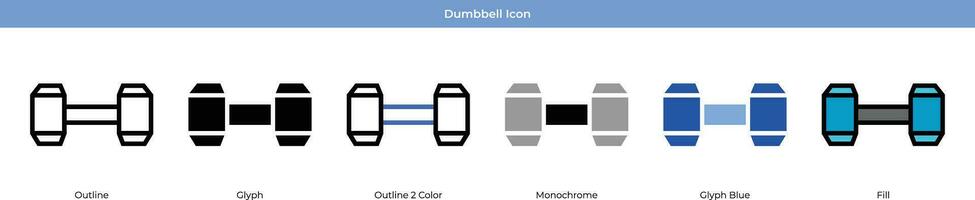 Dumbbell Vector Icon