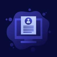 KYC icon, know your customer vector design