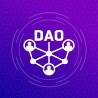 DAO community vector icon for web