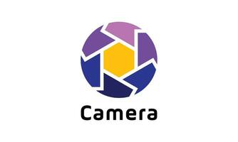 Logo vector circle square  colors snap shoot focus camera minimalist design photographer electronic photo shoot mass media concept symbol technology digital