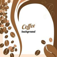 coffee background with texts in the middle vector