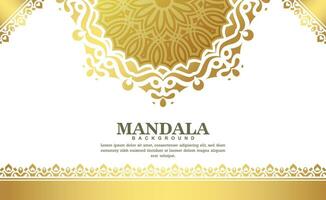 Fondo de mandala ornamental de lujo con estilo de patrón oriental islámico árabe premium vector