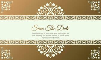 luxury invitation background style ornamental pattern vector