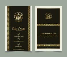 Luxury ornamental logos and business cards template vector