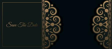 luxury invitation background style ornamental pattern vector