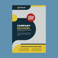 cover company profile or brochure template layout design vector