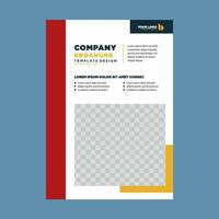 cover company profile or brochure template layout design vector