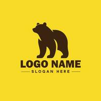 Logo Design Bear animal logo and icon editable vector graphic illustration