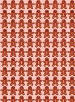Christmas theme pattern, background, with Christmas items, Christmas cookie, Gingerbread vector