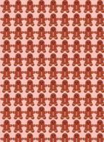 Christmas theme pattern, background, with Christmas items, Christmas cookie, Gingerbread vector