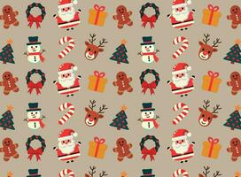 Christmas themed background, design backgrounds, with pattern of Christmas symbols, background for Christmas vector