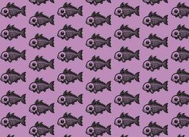 fish pattern, ideal for pet prints, cats, backgrounds, or background vector