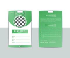 Professional Corporate ID Card Design Template vector