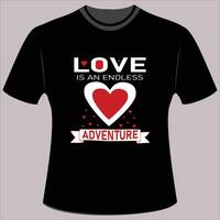 Valentive T shirt Design vector