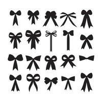 A black silhouette Cancer symbols set vector