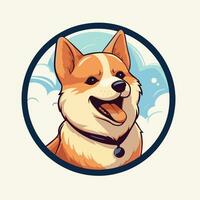 ai generado impresión linda y mullido gato, pomeranio, cachorro, shiba inu ilustración icono conjunto colorido vector