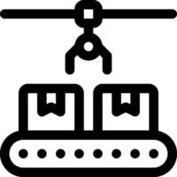 this icon or logo supply chain icon or other where it explains the something that needs to be prepared, whether it is a warehouse, documents and others in the flow of goods delivery or other vector