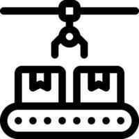 this icon or logo supply chain icon or other where it explains the something that needs to be prepared, whether it is a warehouse, documents and others in the flow of goods delivery or other vector